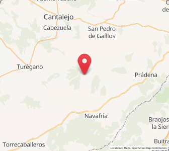 Map of Arahuetes, Castille and León