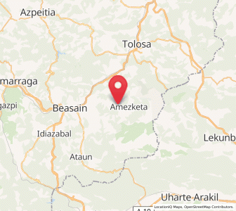 Map of Aranguren, Basque Country