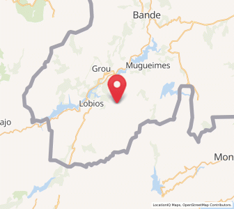 Map of Araujo, Galicia