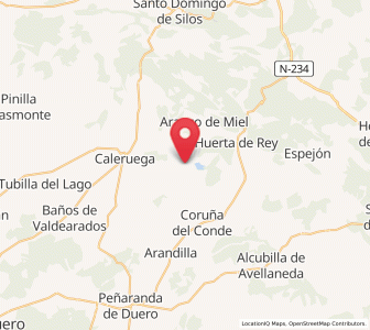 Map of Arauzo de Salce, Castille and León