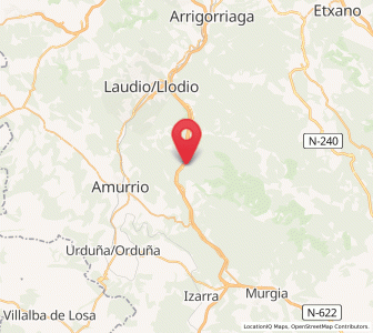 Map of Arbaitza, Basque Country