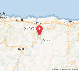 Map of Arbón, Asturias