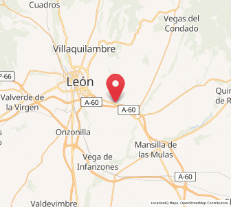 Map of Arcahueja, Castille and León