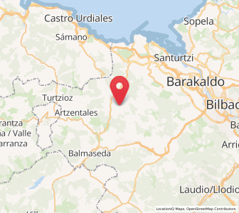 Map of Arce, Basque Country