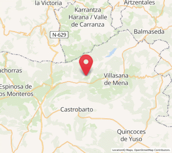 Map of Arceo, Castille and León