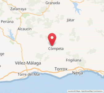 Map of Árchez, Andalusia