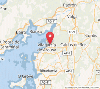 Map of Arealonga, Galicia