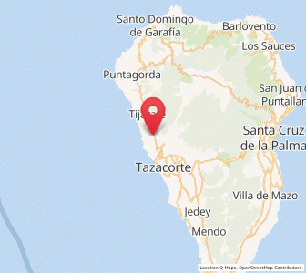 Map of Arecida, Canary Islands