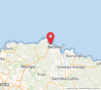 Map of Arene, Basque Country