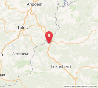 Map of Areso, Navarre