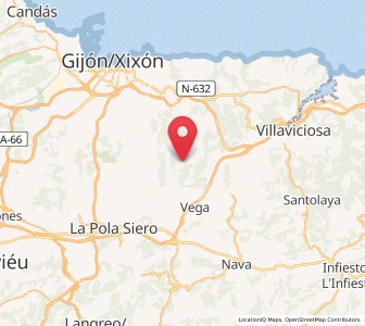 Map of Argañoso, Asturias