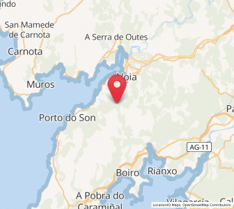 Map of Argellas, Galicia