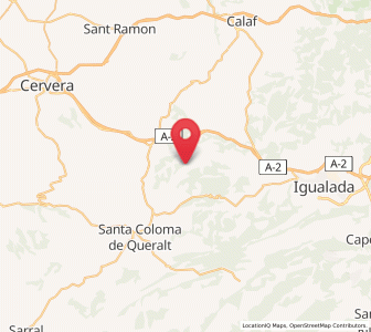 Map of Argensola, Catalonia