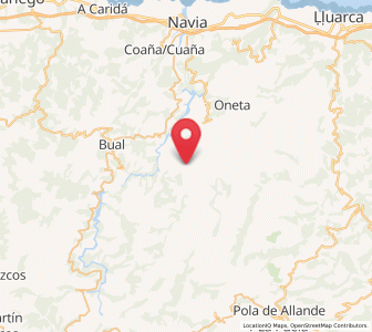 Map of Argolellas, Asturias
