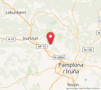 Map of Arístregui, Navarre