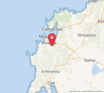 Map of Armear, Galicia