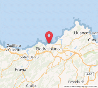 Map of Arnao, Asturias