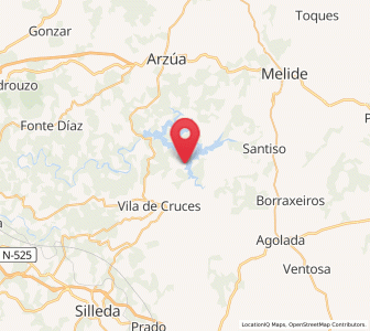 Map of Arnego, Galicia
