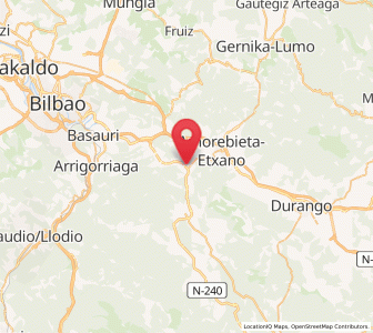 Map of Arraibi, Basque Country