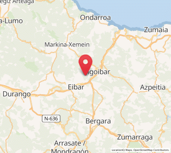 Map of Arrate, Basque Country