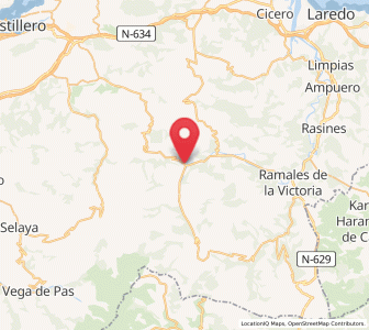 Map of Arredondo, Cantabria