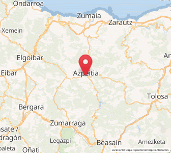 Map of Arriaga, Basque Country