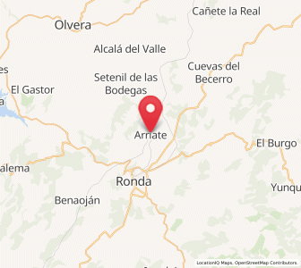 Map of Arriate, Andalusia