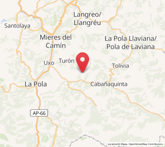 Map of Arteos, Asturias