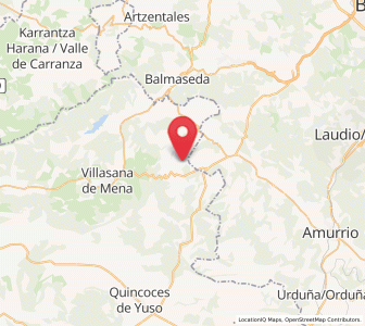 Map of Artieta, Castille and León