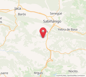 Map of Artó, Aragon