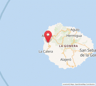 Map of Arure, Canary Islands
