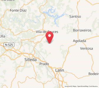Map of Asorey, Galicia