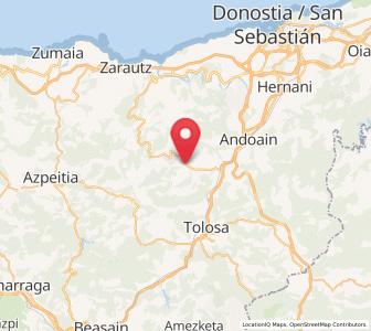 Map of Asteasu, Basque Country