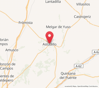 Map of Astudillo, Castille and León