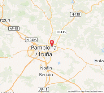 Map of Atarrabia, Navarre