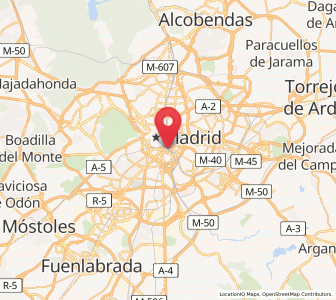 Map of Atocha, Madrid
