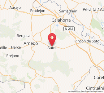 Map of Autol, La Rioja