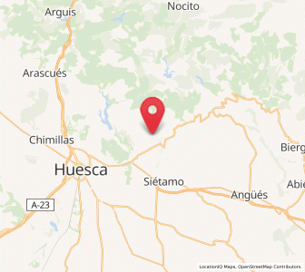 Map of Ayera, Aragon