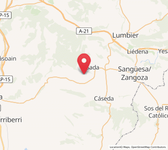 Map of Ayesa, Navarre