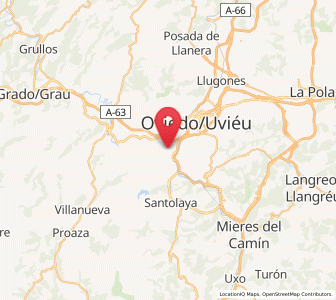 Map of Ayones, Asturias