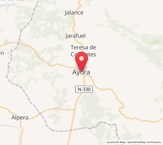 Map of Ayora, Valencia