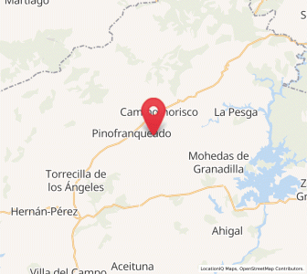 Map of Azabal, Extremadura