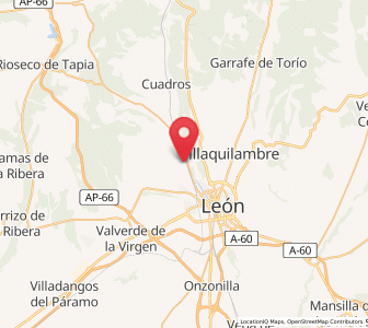 Map of Azadinos, Castille and León