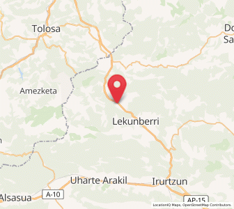 Map of Azpiroz, Navarre