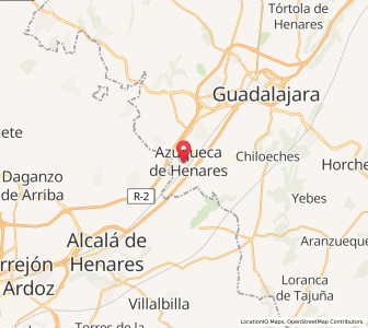 Map of Azuqueca de Henares, Castille-La Mancha