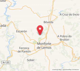 Map of Baamorto, Galicia