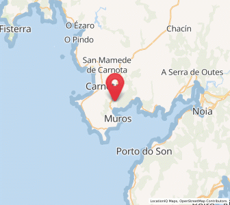 Map of Badernado, Galicia