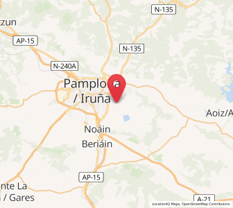 Map of Badostáin, Navarre