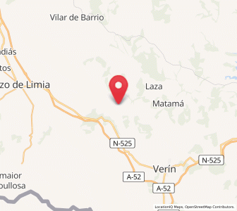 Map of Baldriz, Galicia