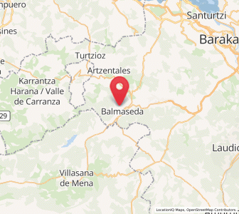 Map of Balmaseda, Basque Country